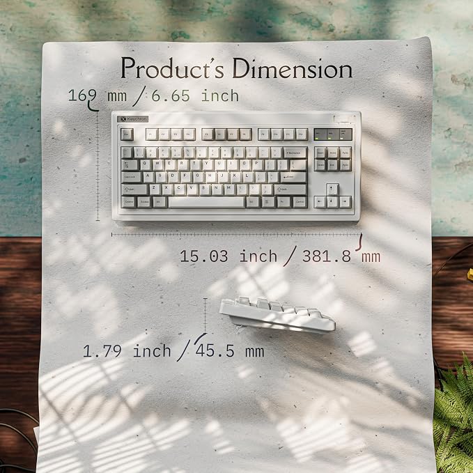 Keychron R3 Retro 80% TKL Wireless Mechanical Keyboard | Hot Swappable RGB Tactile Brown Switch, QMK Tri-Mode(2.4 GHz/Bluetooth/Wired), Compatible with Mac PC Linux - Image 8