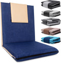 Floor Chair with Back Support Foldable Meditation Seat, Blue by FASTMOMENT