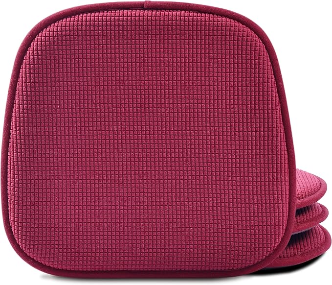 Shinnwa Kitchen Seat Cushions Set of 4, Non Slip Dining Chair Cushions, U-Shaped Indoor Chair Pads, 4 Pack, 15 x 16 Inches, Burgundy by Shinnwa
