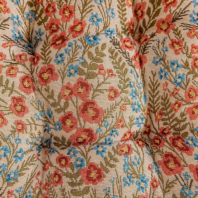 vctops Farmhouse Floral Print Chair Cushions with Ties U-Shaped Soft Comfortable Chair Pads Non Slip Seat Cushions for Indoor Dining Room and Kitchen Chairs (Flower G,18"x18") - Image 7