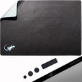 Mouse Pad Adhesive Bottom - Peel and Sticks to Any Surface - Travel Large Size - Portable (XL - Black) by GeckoTravelTech