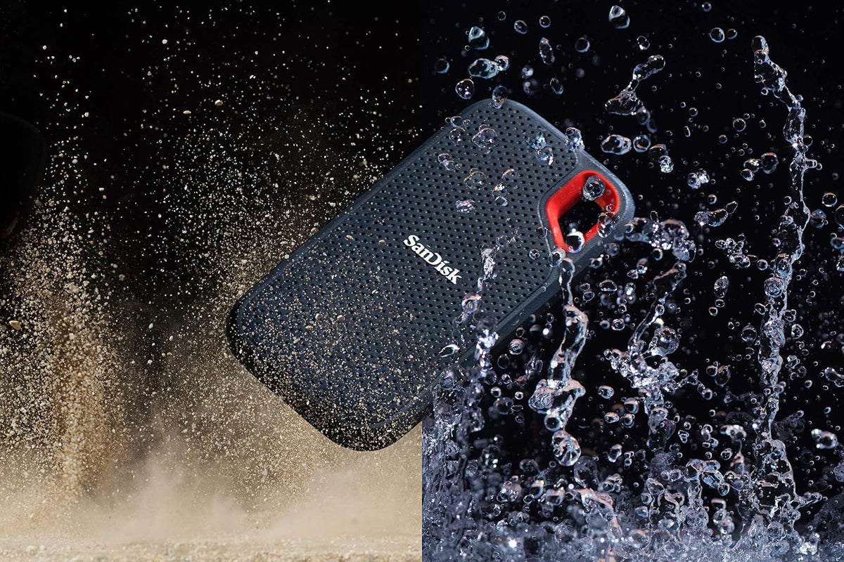 SanDisk 500GB Extreme Portable External SSD - Up to 550MB/s - USB-C, USB 3.1 - SDSSDE60-500G-G25 - Image 2