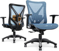 Ergonomic Office Chair, Mesh Computer Desk Chairs with Adjustable Lumbar Support, 3D Armrests, Tilt Function, Comfy Wide Seat, Swivel Executive Work Task Chair for Company and Home by MOLENTS