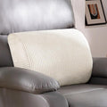 HIGOGOGO Lumbar Support Pillow for Recliner Chair/Accent Chair/Couch, Large Memory Foam Back Support Cushion for Elderly, Recliner Cushions for Back Rest, Pain Relief, Reading, Washable Cover, Beige by HIGOGOGO