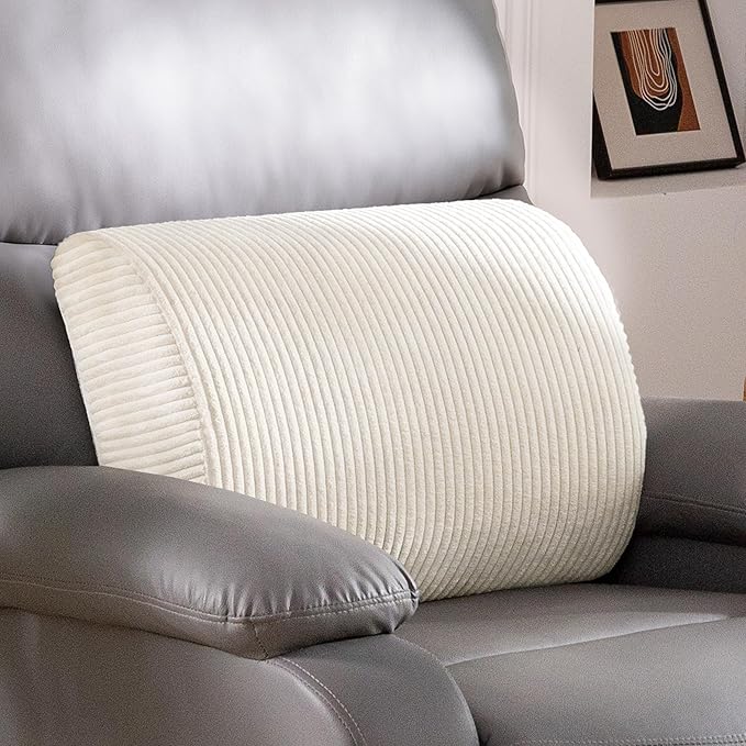 HIGOGOGO Lumbar Support Pillow for Recliner Chair/Accent Chair/Couch, Large Memory Foam Back Support Cushion for Elderly, Recliner Cushions for Back Rest, Pain Relief, Reading, Washable Cover, Beige by HIGOGOGO