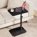 Adjustable Height TV Tray Table for Couch, 360° Swivel Side Table by ELYKEN