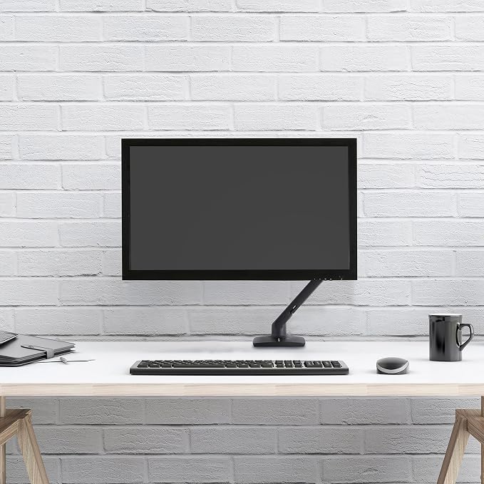 Ergotron – MXV Single Monitor Arm, VESA Desk Mount – for Monitors Up to 34 Inches, 7 to 20 lbs – Matte Black - Image 4