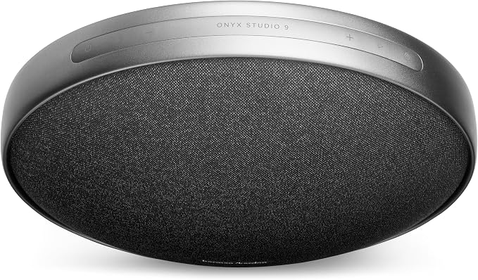 Harman Kardon Onyx Studio 9 - Portable Stereo Bluetooth Home Speaker with Built-in Battery and USB Charging, self-Tuning, and Multi-Speaker Connection by Auracast - Black - Image 7