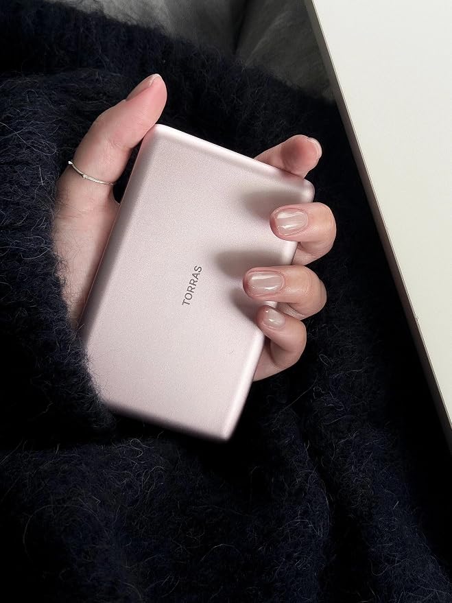 TORRAS MiniMag Power Bank, Ultra Slim 5,000mAh Wireless Portable Charger with USB-C Cable, Fast Charging iPhone Air MagSafe Battery Pack, Compatible Charger for iPhone 17/16/15/14/13/12, Azalea Pink - Image 7