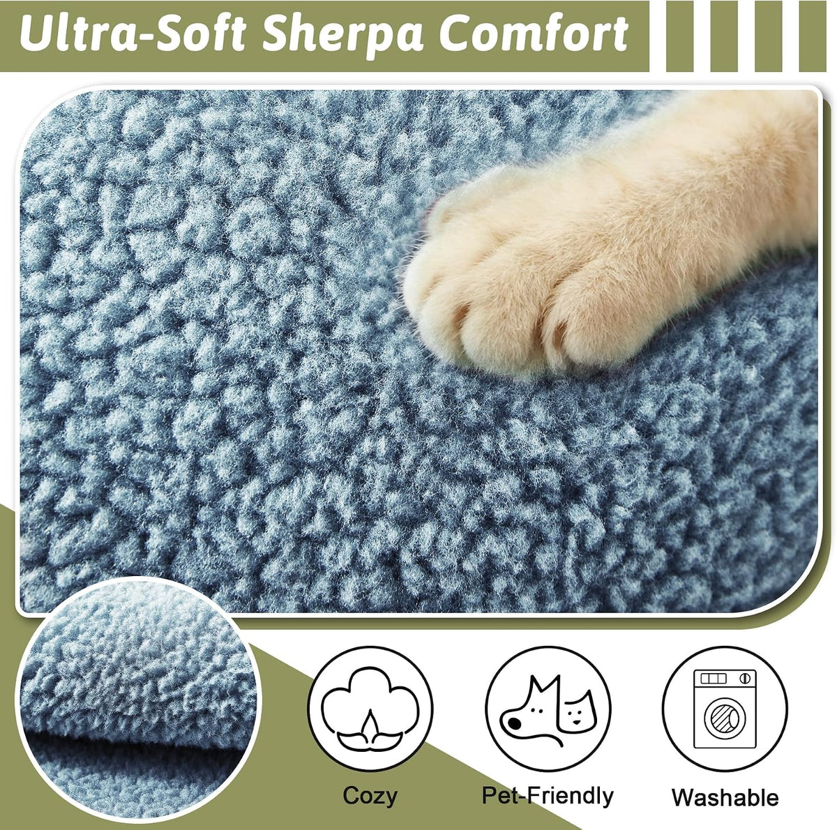 Universal Sherpa Recliner & Armchair Covers with Pockets - Image 4