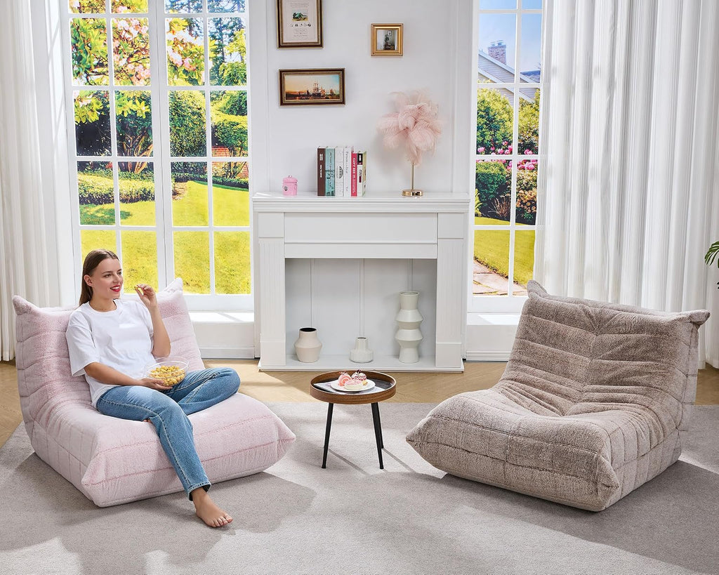 Hobestluk Big Bean Bag Chairs for Adults Fireside BeanBag Couch Togo Sofa - Image 8