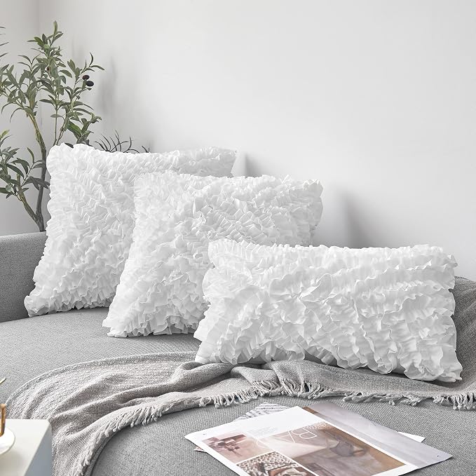 Oubonun 12"x20" Throw Pillow Insert – Plush and Supportive Decorative Cushion with 100% Cotton Cover, for Couch, Sofa, Bed, Chair – Pack of 1 - Image 5
