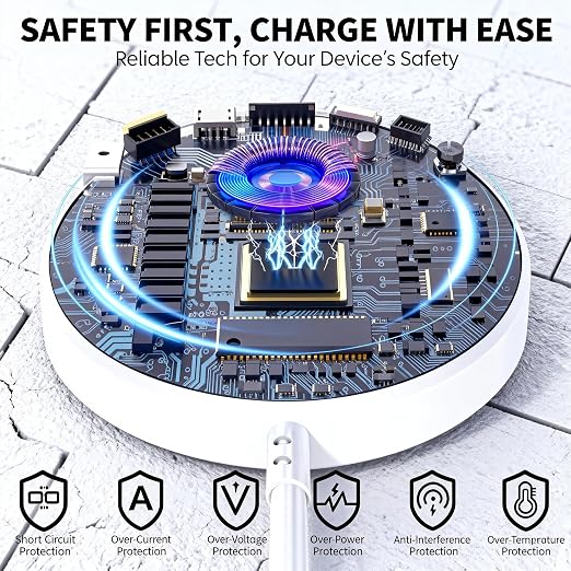 Magnetic Wireless Charger for iPhone 17 16 15, 10FT Fast Phone Charging Pad | with USB C Wall Charger Fast Block For iPhone 17 Pro Max/17/iPhone 16 Pro Max/15/Plus/Pro/14/13/12 Series,AirPods 4/3/2/Pro 2 - Image 3