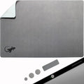 Travel Stick on Mouse Pad with Adhesive Bottom - Peel and Sticks to Any Surface - Portable (XL - Gray) by GeckoTravelTech