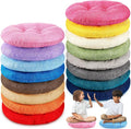 Fumete 16 Pcs Round Floor Cushions for Classroom Kids,Rainbow and Earthy | 16 Inch Diameter, Students Flexible Seating Pillows, Home Daycare School Reading Yoga Meditation, Soft Cushioned by Fumete