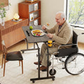Recliner Table, Overbed Table, Wheelchair Table with Cup Holder by LINGMI