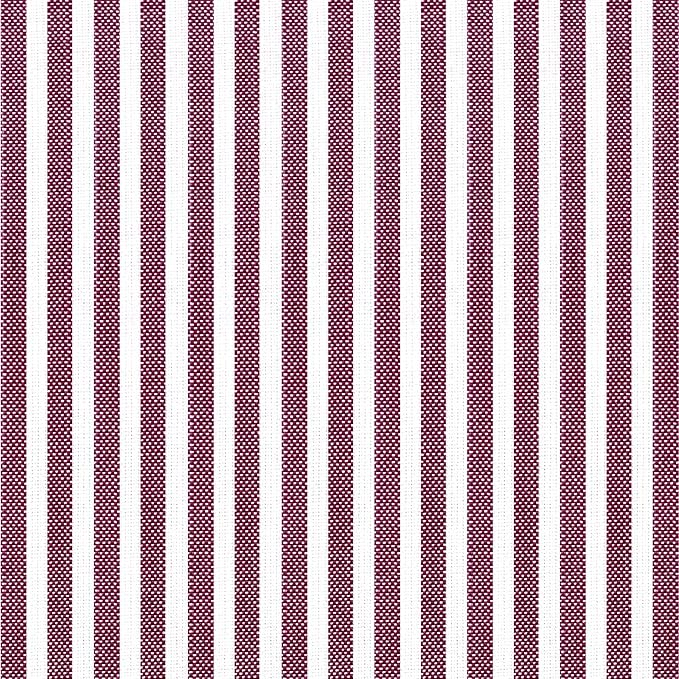 AAAAAcessories D-Shaped Chair Cushions, 2" Thick Dining Chair Pads with Ties and Removable, Machine-Washable Cover, 17" x 16", Set of 8, Pinstripe Red - Image 3