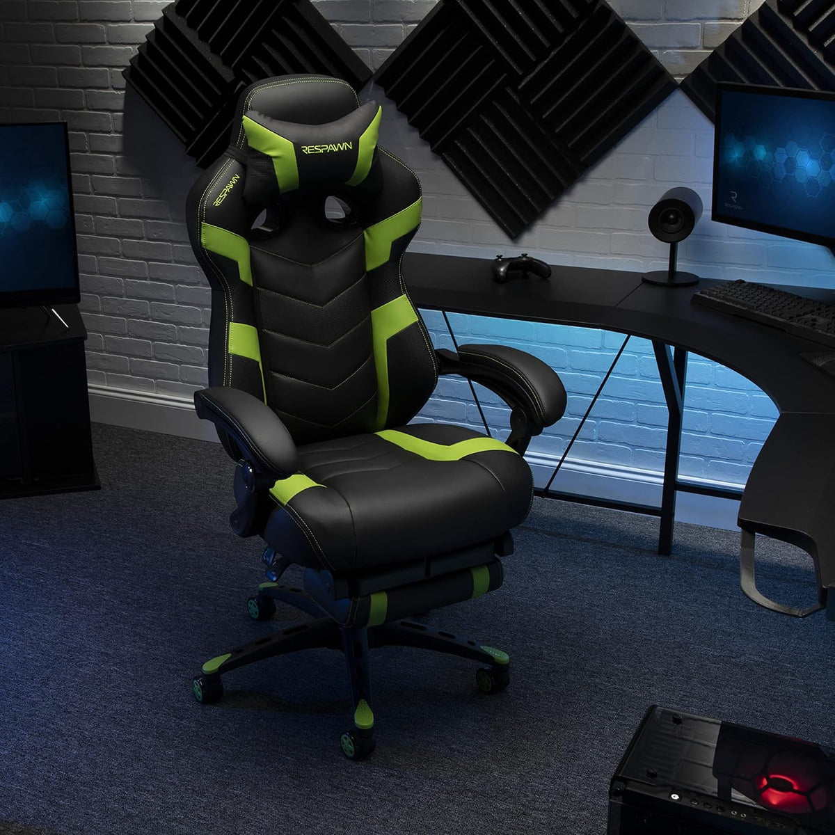 Respawn 110 Pro Ergonomic Gaming Chair with Footrest and Recline - Image 2