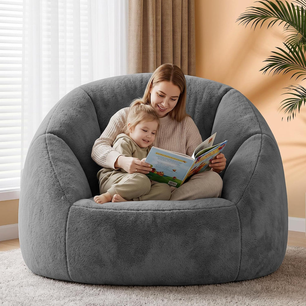 Gericco Giant Bean Bag Chair for Adults, Oversized Shell Shape Bean Bag - Image 4