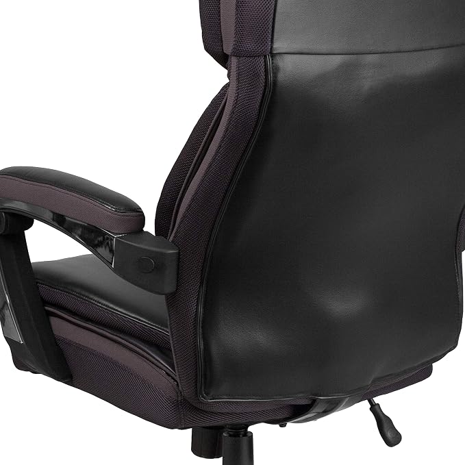 Flash Furniture Hercules Series High-Back Swivel LeatherSoft Office Chair, Ergonomic Executive Chair with Headrest and Adjustable Height, Black | 500 LB Capacity, Padded Armrests, 360° Swivel, Height Adjustable, Commercial Grade - Image 14