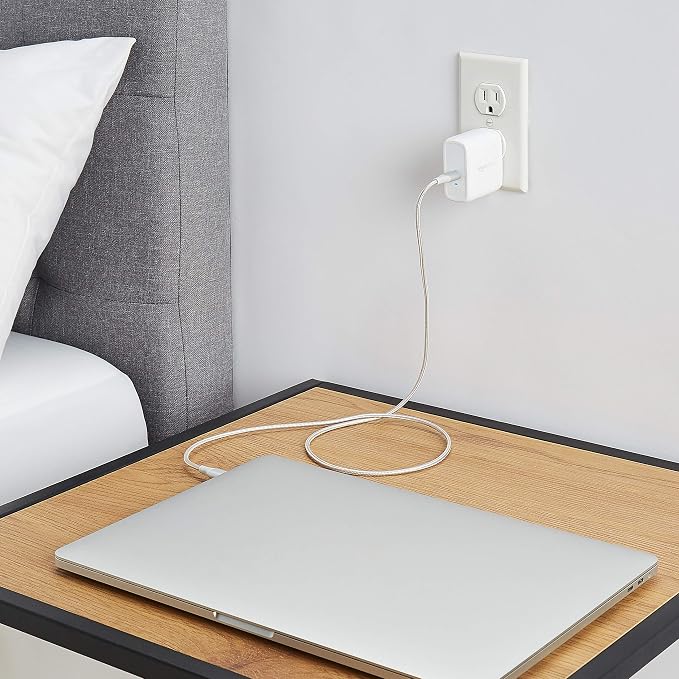 Amazon Basics 65W One-Port GaN USB-C Wall Charger with Power Delivery PD, Foldable Plug, Portable, Fast Charging for Laptops, Tablets & Phones, Non-PPS, White - Image 8