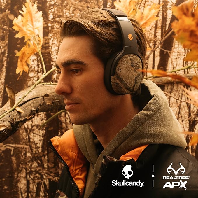 Skullcandy Crusher Evo Wireless Over-Ear Headphones - Realtree APX | Multi-Sensory Bass, Noise Isolating Over-Ear Fit, 40 Hours Battery, Microphone, Working Out, Gym, Travel, Studying, Music - Image 4