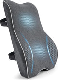 Soft Comfortable Memory Lumbar Support Pillow Back Cushion for Offic | Built-In Adjustable Straps Secure Reduce Back Soreness Pressure Distribution Breathable Premium Fabric Long-lasting Support by Unknown