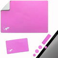 Mouse Pad Adhesive Bottom - Sticks to Any Surface - Portable - Webcam Covers and Screen Cleaner Included (Pink) by GeckoTravelTech
