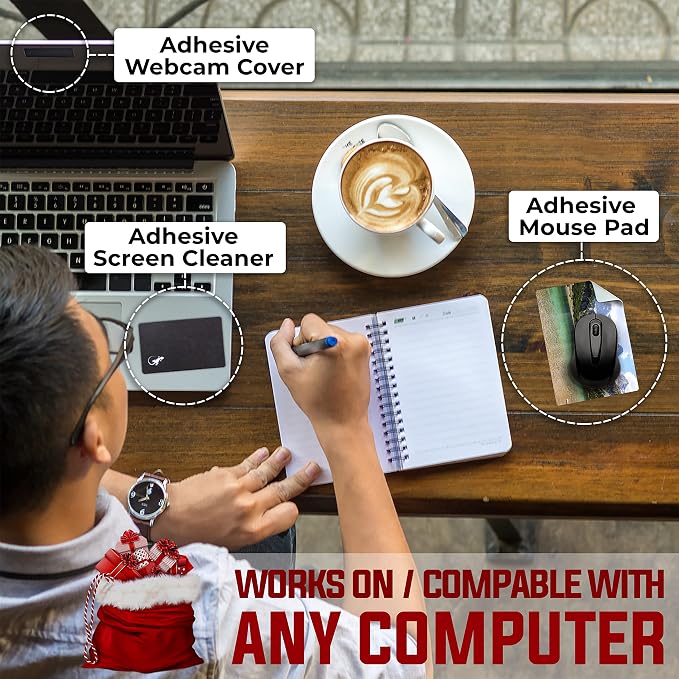 Adhesive Mouse Pad - Peel and Sticks to Any Surface - Travel Mouse Pad, Sticky for Any Surface - Excellent Tracking - Mountain Lake - Image 3