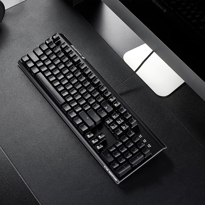 Hexgears GK735 Mechanical Gaming Keyboard Kailh Box White Switch 104 Keys ABS Keycaps Wired Gaming Keyboard with White LED Backlight, Ergonomic Design for Windows Laptop PC Mac (No Light Strip) - Image 6