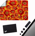 Adhesive Mouse Pad - Peel and Sticks to Any Surface - Travel Mouse Pad, Sticky for Any Surface - Excellent Tracking - Flowers GERBERAS by GeckoTravelTech