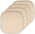 Sweet Home Collection Memory Foam Honeycomb Nonslip Back 16" x16" Chair/Seat Cushion Pad, 4 Pack by SweetHomeCollection