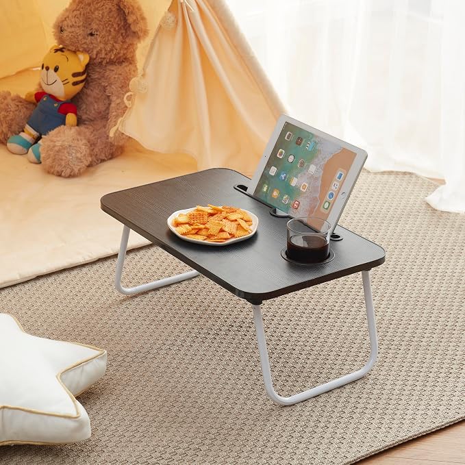Laptop Bed Tray Table, Laptop Stand, Portable Lap Desks with Foldable Legs, Reading Desk for Sofa Couch Floor - Small - Image 9