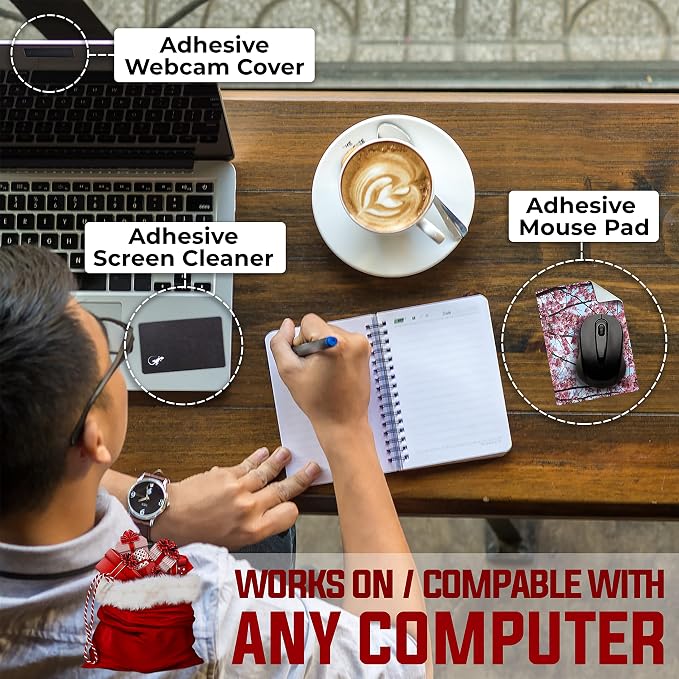 Adhesive Mouse Pad - Peel and Sticks to Any Surface - Travel Mouse Pad, Sticky for Any Surface - Excellent Tracking - Cherry Blossoms - Image 3