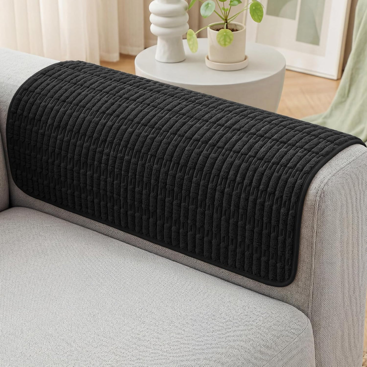 Foxdecor Couch Arm Covers for Sofa Arm Chair Covers Set of 2 by Foxdecor