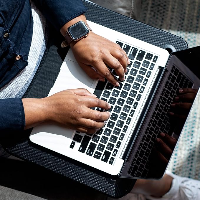 LAPGEAR Memory Foam Lap Desk - Black Carbon, Fits 15.6” Laptops - Image 6