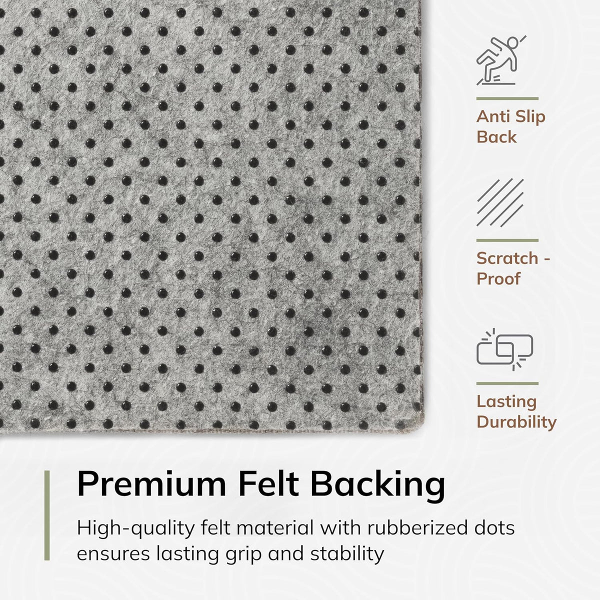 Anji Mountain 54" x 40" Rug'd Office Chair Mat for Carpet & Hardwood Floor - Image 6