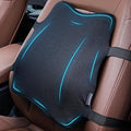 FORTEM Lumbar Support Pillow for Car - Memory Foam Back Pillow for Driving | Ergonomic Design for Comfort Sitting | Promotes Back Pain Relief | Adjustable Straps | Washable Cover by FORTEM