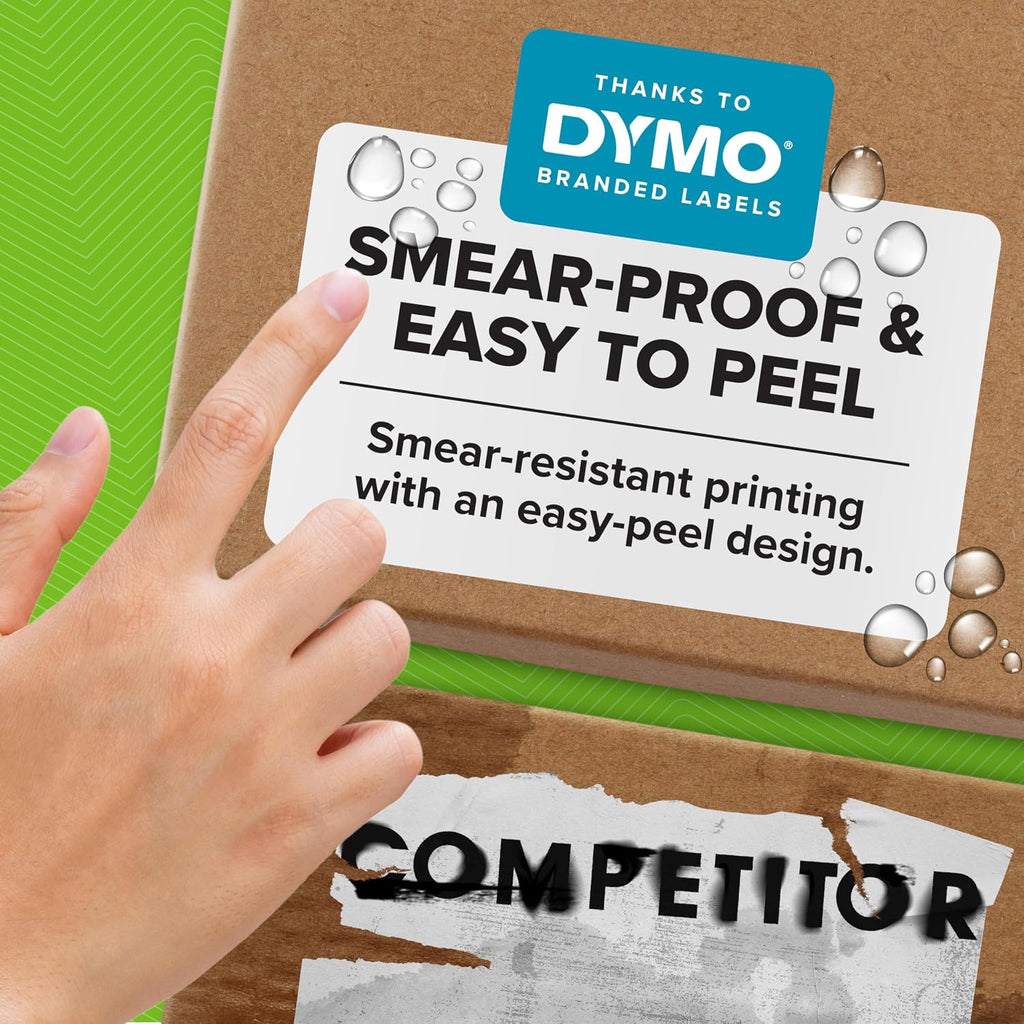 DYMO®-Branded LabelWriter Mailing Address Labels for LabelWriter Label Printers, White, 1-1/8" x 3-1/2", 6 Rolls of 350 (2100 Total) - Image 6