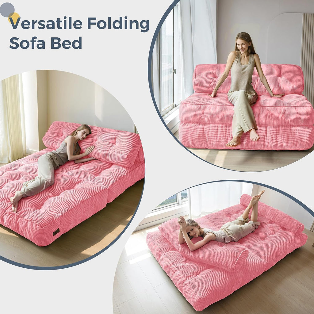 MAXYOYO Folding Sofa Bed, Convertible Chair Bed with Pillow - Image 4
