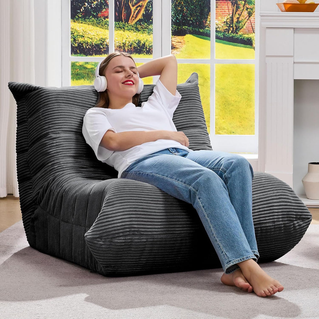 Hobestluk Big Bean Bag Chairs for Adults Fireside BeanBag Couch Togo Sofa - Image 3