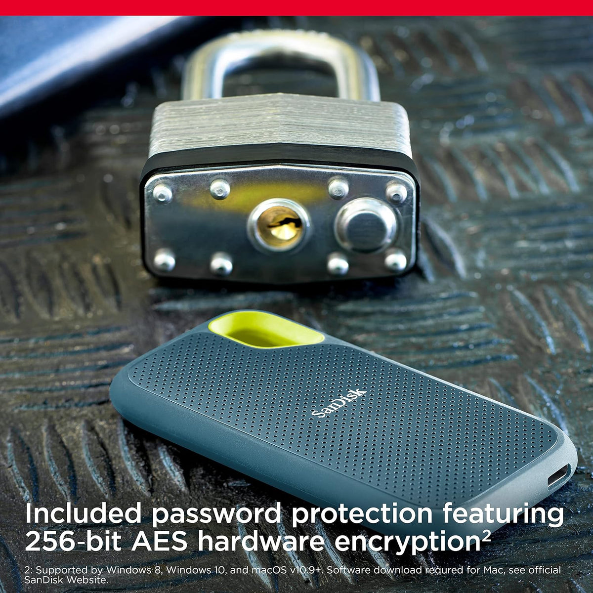 Sandisk 2TB Extreme Portable SSD, Up to 1050MB/s Read Speeds (Old Model) - Image 6