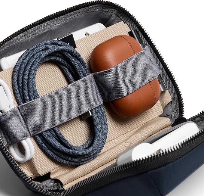 Bellroy Tech Kit Compact, Tech Accessories Organizer - Nightsky | Compact tech organizer for a charger, cables, a mouse, a power bank, USB keys and dongles - Image 3
