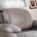 Lumbar Support Pillow for Recliner Chair/Accent Chair/Couch, Extra Large Memory Foam Back Support Cushion for Elderly, Recliner Cushions for Back Rest, Pain Relief, Reading, Washable Cover, Grey by HIGOGOGO