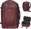 ECOHUB Travel Backpack 18x14x8 Spirit Airlines Personal Item Bag Carry On Backpack 13 Pockets Large Work Casual Daypack for men Airline Approved Waterproof Gym Backpack with Charging Port, Red | Casual Backpack for Men Water Resistant Laptop Bag with 1... by ECOHUB