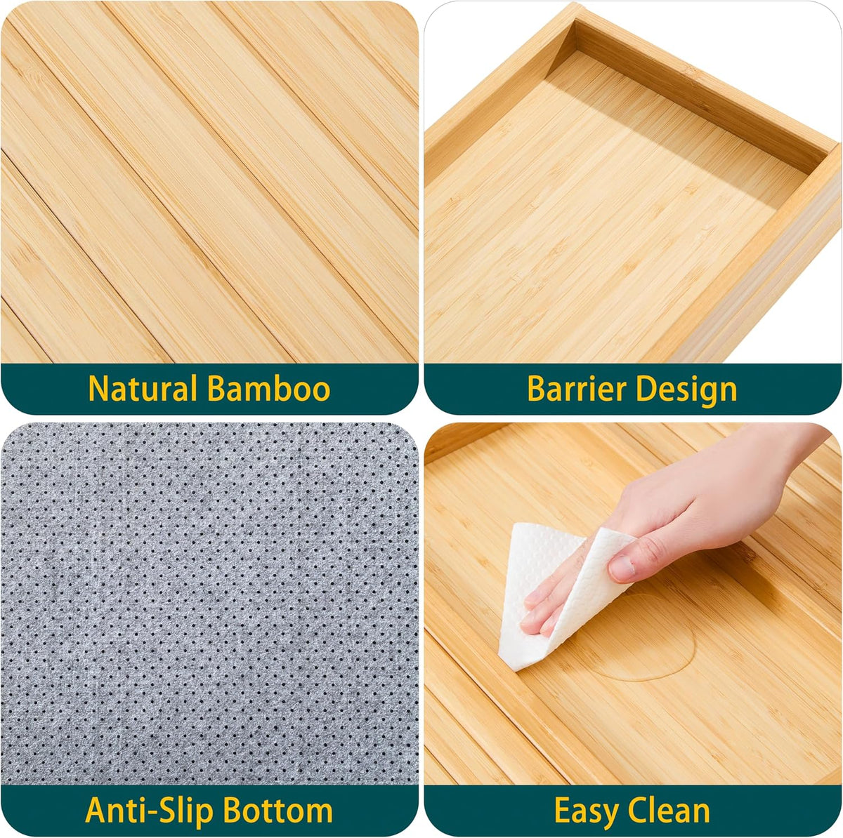 Bamboo Couch Arm Tray Table，Foldable Sofa Armrest Tray Table for Couch，Flexible and Anti-Slip Couch Arm Cup Holder，Portable Sofa Arm Chair Table for Drink,Cups, Eats，Snacks, Phone, Remote - Image 7