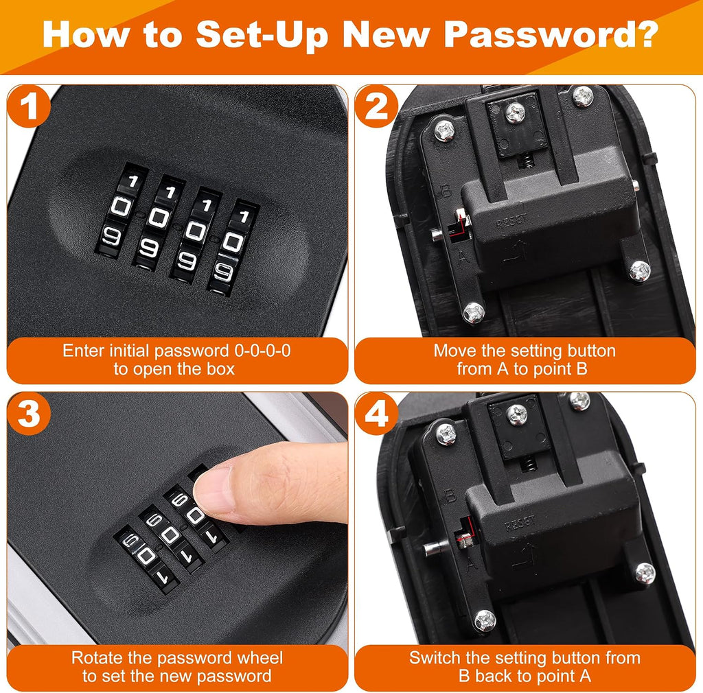 Magnetic Key Holder with Lock for Indoor, Outdoor Store Key - Image 5