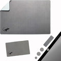 Mouse Pad Adhesive Bottom - Sticks to Any Surface - Portable - Webcam Covers and Screen Cleaner Included (Gray) by GeckoTravelTech