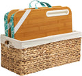 LAPGEAR Designer Lap Desk – Aqua Trellis, 2-Pack with Storage Basket by LapGear