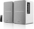 Edifier R1280DB Powered Bluetooth Bookshelf Speakers - Optical Input - Wireless Studio Monitors - 4 Inch Near Field Speaker - 42w RMS - Wood Grain (White) by Edifier